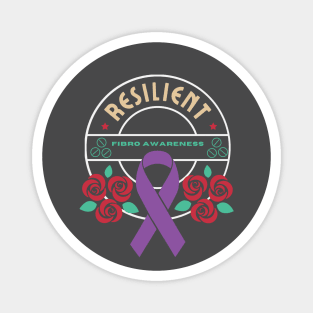 Resiliant Fibromyalgia Awareness Magnet